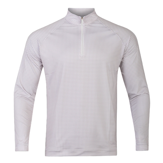 Mens Houndstooth Quarterzip